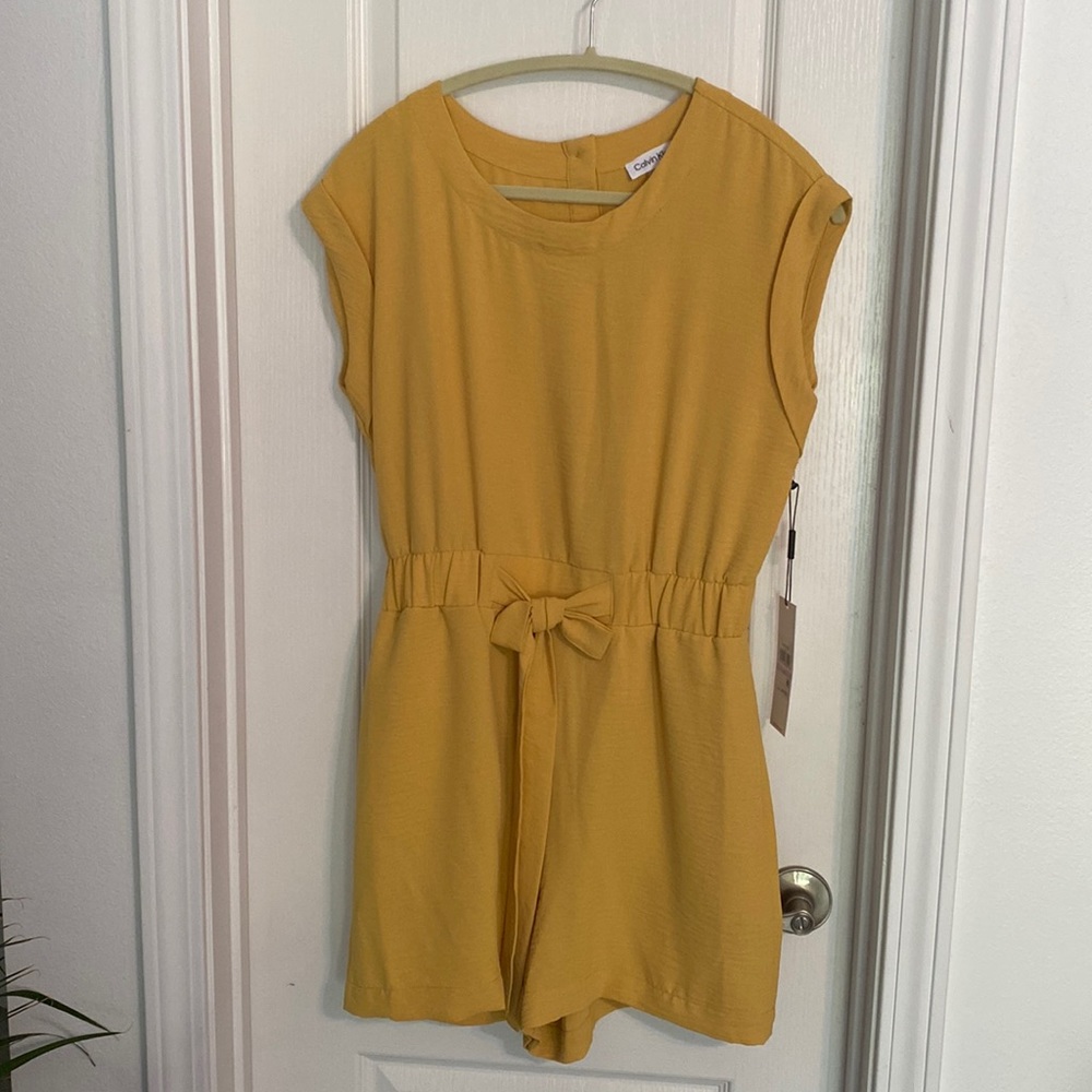 Calvin Klein Mustard Yellow Romper - size 6